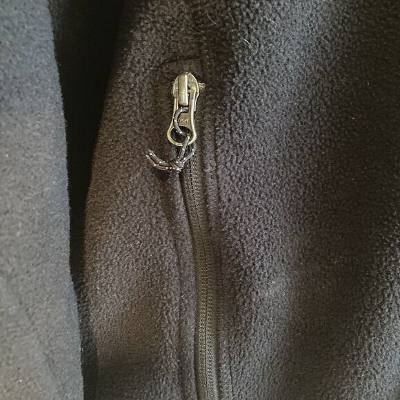 Eddie Bauer Sweater Mens Size TL Large Tall Black Half Zip Fleece Pocket Outdoor - Picture 4 of 12